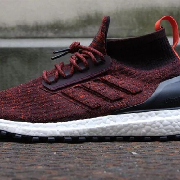 NEW Adidas UltraBoost Mid All Terrain Burgundy Carbon Black Size Mens 12 S82035 - Picture 13 of 14